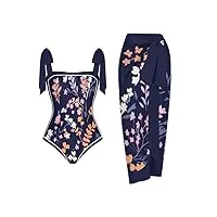 wxjjzm mode à lacets dos nu imprimé maillot de bain slip personnalité bikini resort robe de maillot de bain (color : d, size : medium)