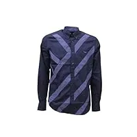 harmont & blaine chemise côte manches longues crl992011759m, bleu clair, 3xl