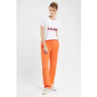 bermudes pantalon droit loctudy femme tangerine xl - 44