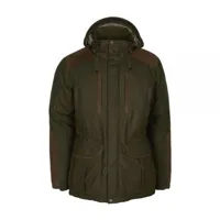 pinewood parka nydala insulation mossgreen suede brown