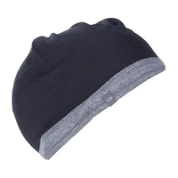 icebreaker bonnet pocket hat noir gritstone heather