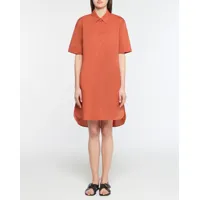 yerse - robe maisha marron/orange