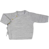 brassière en tricot grise (0-1 mois)