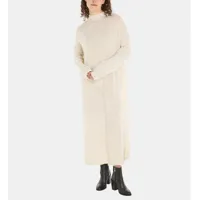robe pull longue ample en laine chinée
