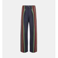 pantalon chino ample rayé tommy hilfiger x pendleton laine et coton mélangé mixte