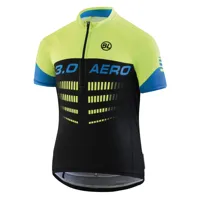 bicycle line aero 3.0 short sleeve jersey vert,noir 128 cm garçon