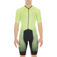 uyn integrated short sleeve race suit vert 2xl homme