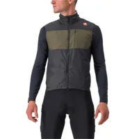 castelli unlimited puffy gilet gris m homme