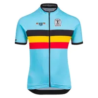 bioracer belgium icon classic short sleeve jersey multicolore 128 cm