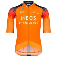 bioracer ineos grenadiers epic short sleeve jersey orange s homme