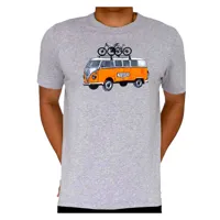 cycology road trip mtb short sleeve t-shirt gris l homme