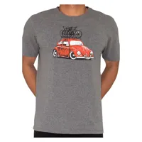 cycology road trip short sleeve t-shirt gris s homme