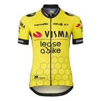 agu replica visma | lease a bike 2024 short sleeve jersey jaune xs femme