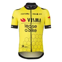 agu replica visma | lease a bike 2024 short sleeve jersey jaune 140 cm