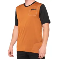 100percent ridecamp short sleeve enduro jersey orange s homme