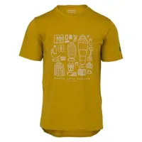 agu casual performer venture short sleeve t-shirt jaune xs homme