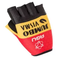 agu jumbo-visma belgian champion short gloves jaune 2xl homme