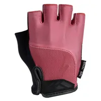 specialized bg dual gel short gloves rose xs femme