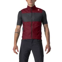castelli unlimited puffy gilet rouge xl homme
