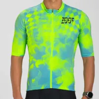 zoot ltd cycle aero short sleeve jersey jaune xl homme