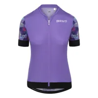 briko bloom short sleeve jersey violet s femme