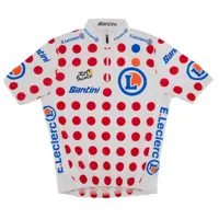 santini tour de france overall leader 2022 short sleeve jersey blanc 5 years