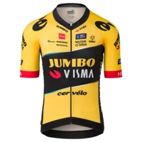 agu jumbo-visma premium replica 2023 short sleeve jersey jaune m homme