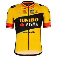 agu jumbo-visma replica wout van aert 2023 short sleeve jersey jaune l homme