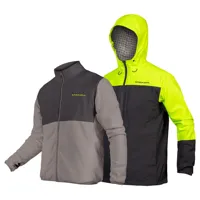 endura hummvee 3-in-1 hoodie rain jacket vert xs homme