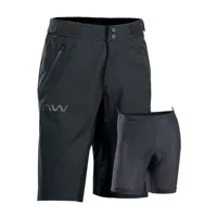 northwave edge shorts with chamois noir 2xl homme