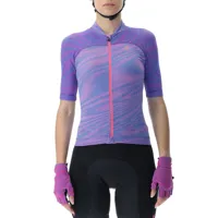 uyn biking wave short sleeve jersey violet xl femme