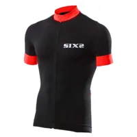 sixs stripes short sleeve jersey noir xs homme