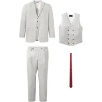 costume (ens. 4 pces.) : veste, pantalon, gilet, cravate