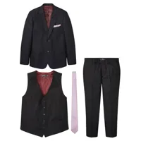 costume (ens. 4 pces.) : veste, pantalon, gilet, cravate