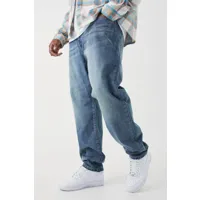grande taille - jean slim rigide homme - bleu - 46, bleu