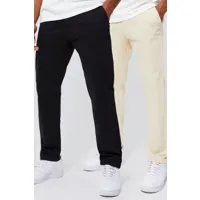 lot de 2 pantalons chino slim homme - multicolore - 30, multicolore