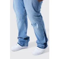 grande taille - jean slim déchiré homme - bleu - 40, bleu