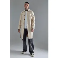 tall classic belted trench coat homme - beige - l, beige