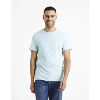 essentiel - le t-shirt regular 100% coton - bleu clair