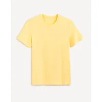essentiel - le t-shirt regular 100% coton - jaune
