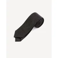 cravate 100% soie - noir