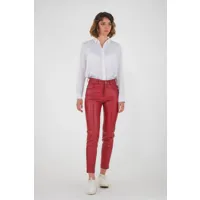 jeans icon rouge rouge 36/s - pantalon en cuir