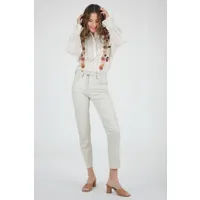 jeans icon blanc blanc 38/m - pantalon en cuir