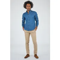 evan bleu jean 170 54/xl bleu - chemise