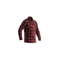 accessoires de sports motorisés rst veste lumberjack kevlar ce textile rouge taille xl homme