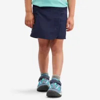 jupe short de randonnée - mh100 kid bleu marine - enfant 2-6 ans - quechua