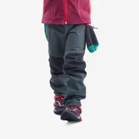pantalon softshell de randonnée - mh550 gris - enfant 2 - 6 ans - quechua