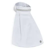 cravate de dressage femme satin blanc - fouganza