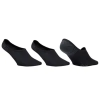 chaussettes marche sportive/nordique ws 100 invisible noir (3 paires) - newfeel