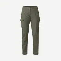 pantalon cargo en coton de trekking & voyage - travel 100 - kaki - femme - forclaz